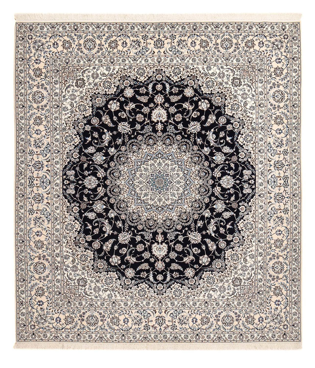 Perserteppich - Nain - Premium - 300 x 254 cm - dunkelblau