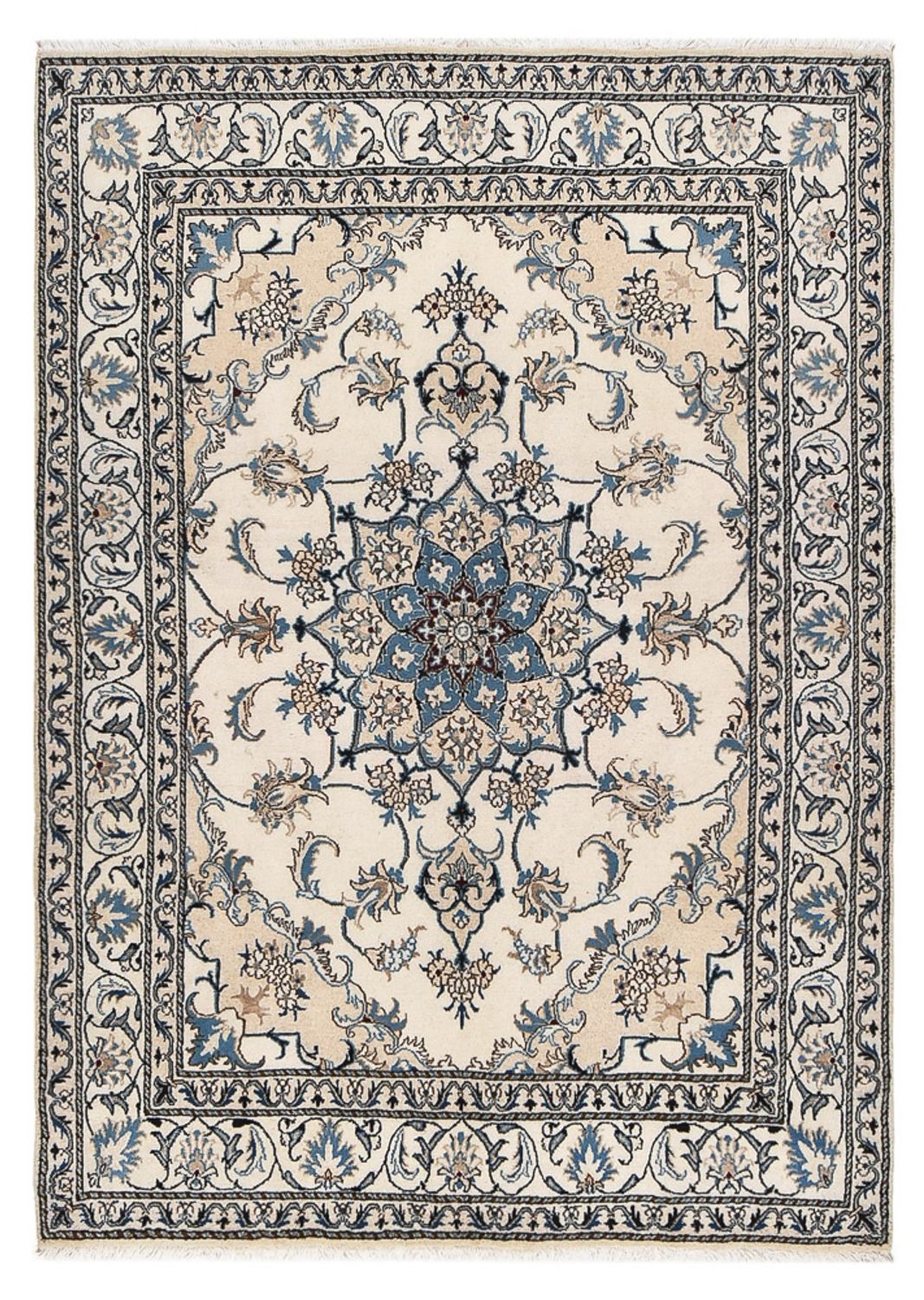 Perserteppich - Nain - 205 x 147 cm - creme