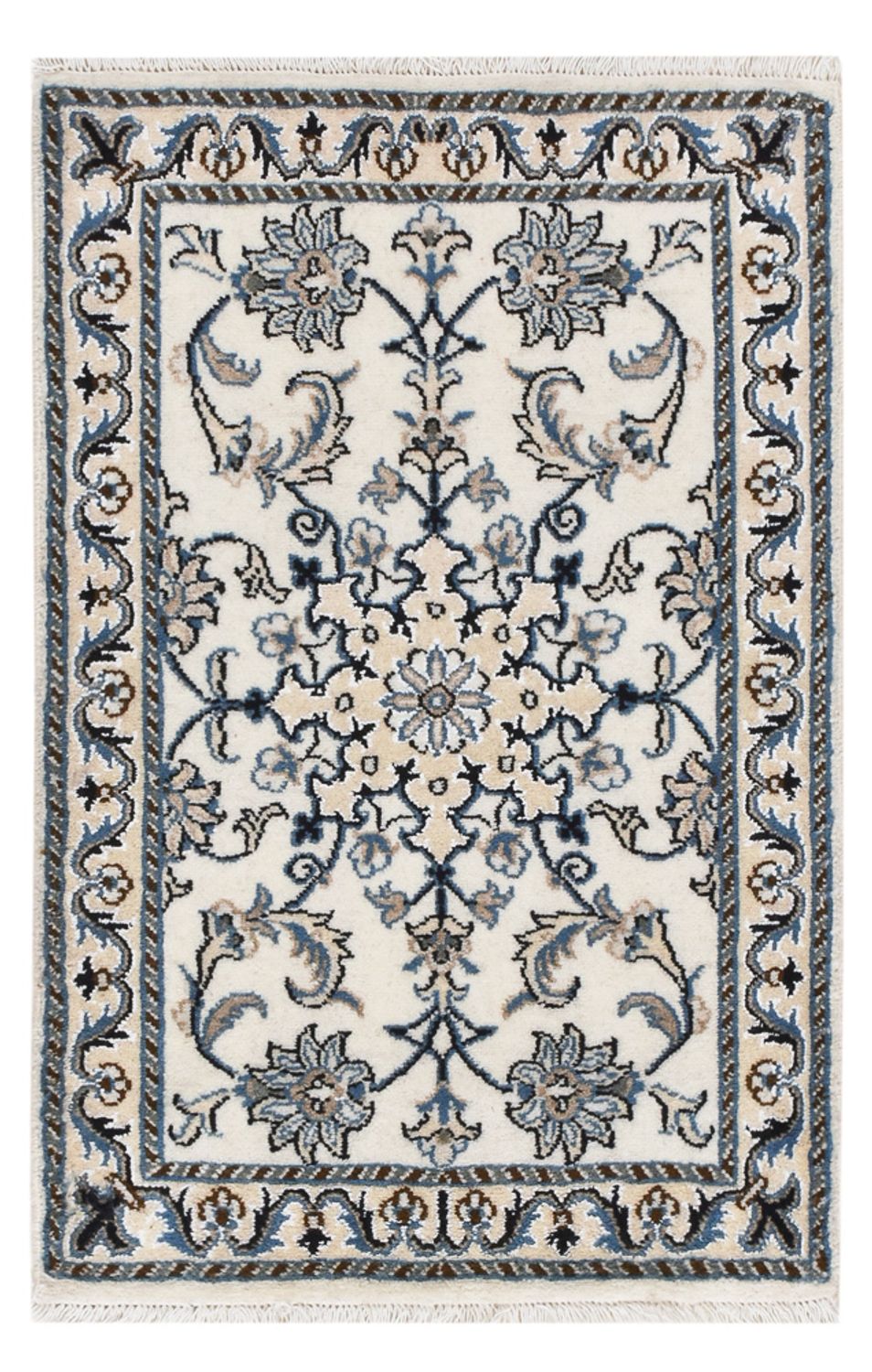 Perserteppich - Nain - 92 x 60 cm - creme