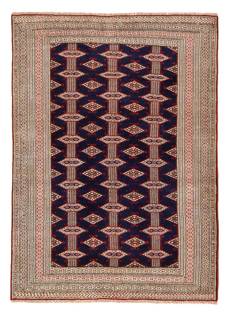 Turkaman Teppich - 175 x 125 cm - dunkelblau