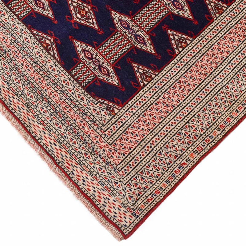Turkaman Teppich - 175 x 125 cm - dunkelblau