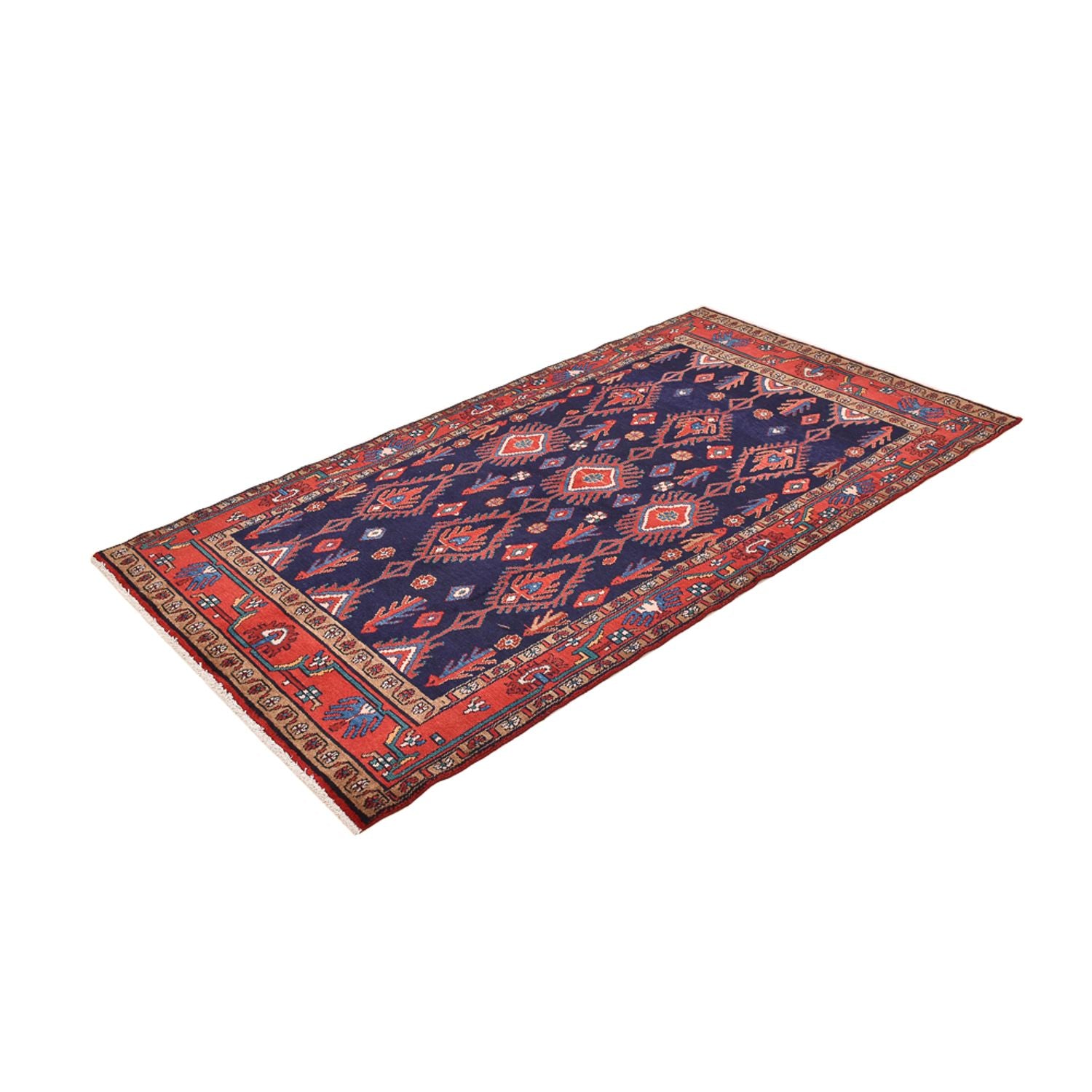 Perserteppich - Nomadic - 250 x 142 cm - dunkelblau