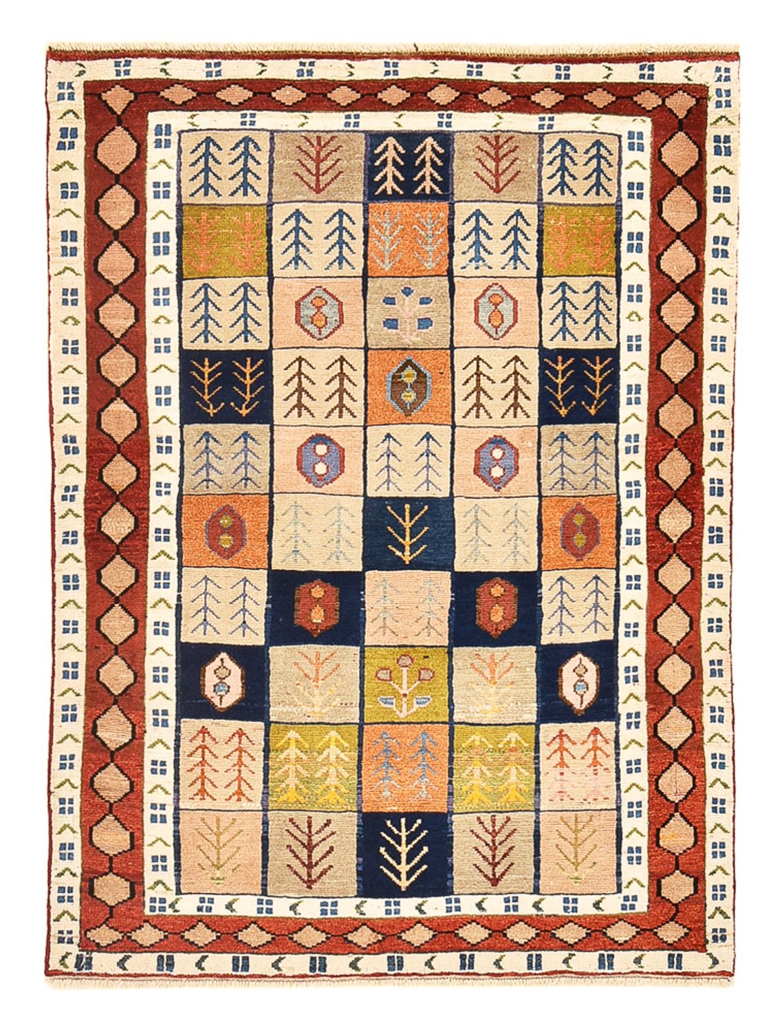 Gabbeh Teppich - Perser - 143 x 103 cm - mehrfarbig