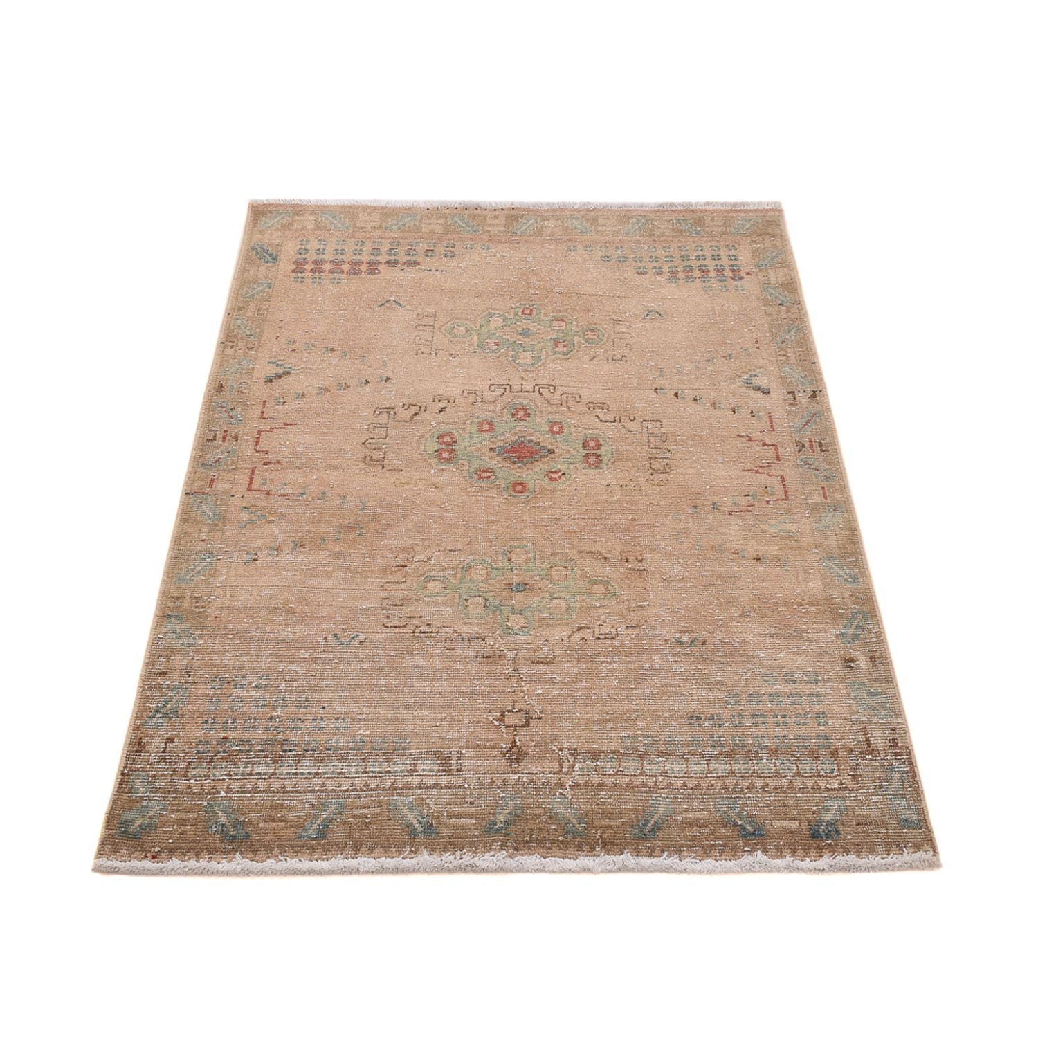 Vintage Teppich - 152 x 103 cm - dunkelbeige