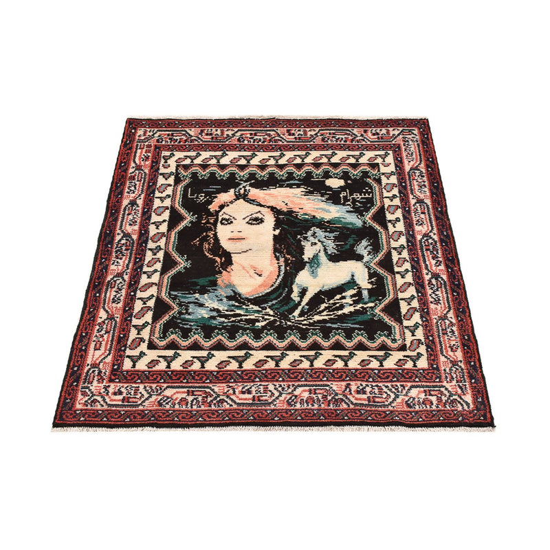 Perserteppich - Nomadic quadratisch  - 118 x 101 cm - mehrfarbig