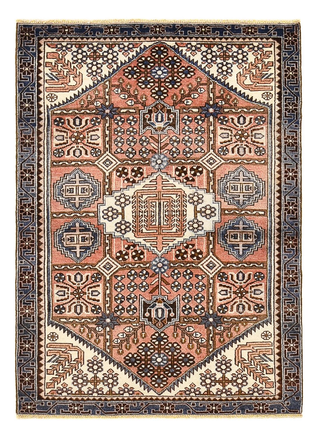 Perserteppich - Nomadic - 155 x 112 cm - mehrfarbig
