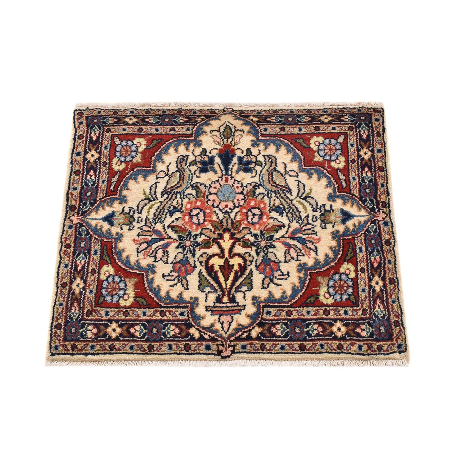 Perserteppich - Nomadic - 61 x 52 cm - mehrfarbig