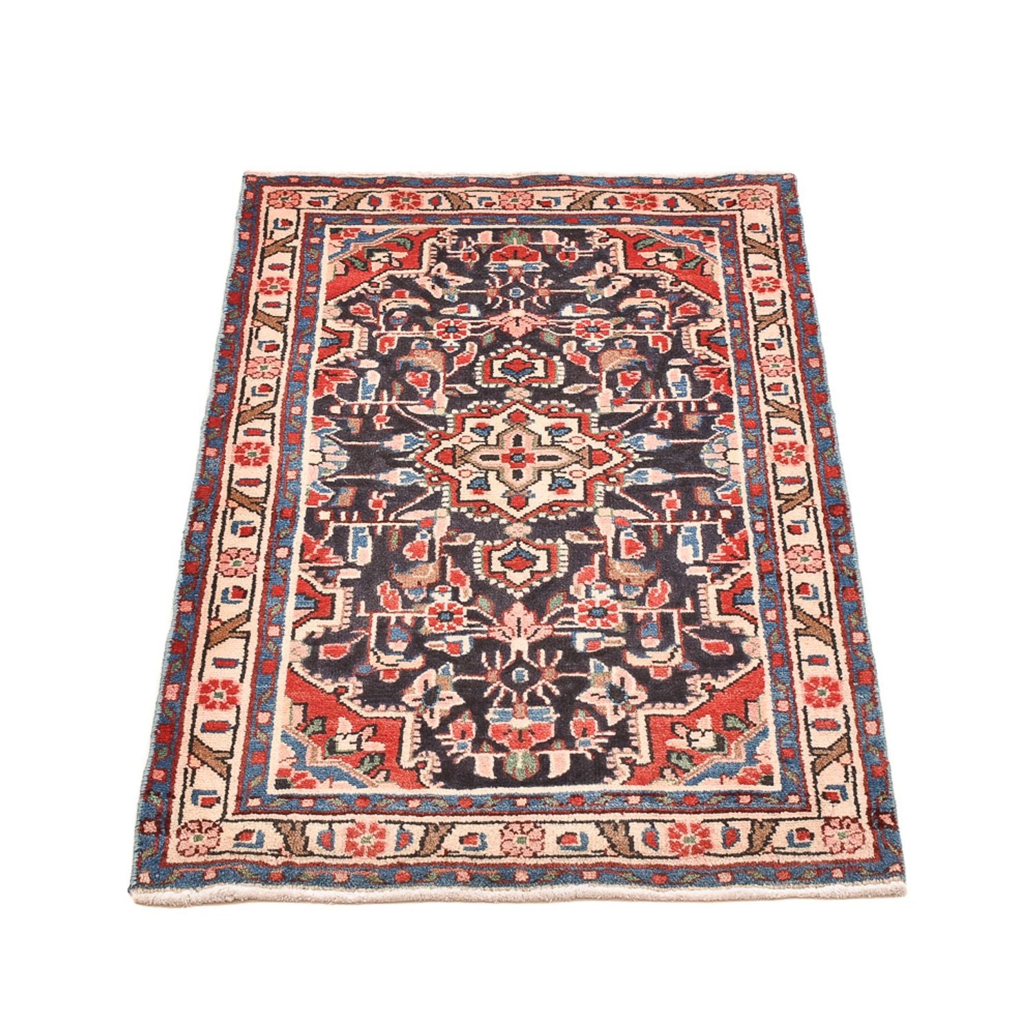 Perserteppich - Nomadic - 96 x 65 cm - dunkelblau