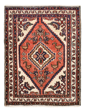 Perserteppich - Nomadic - 92 x 68 cm - hellrot