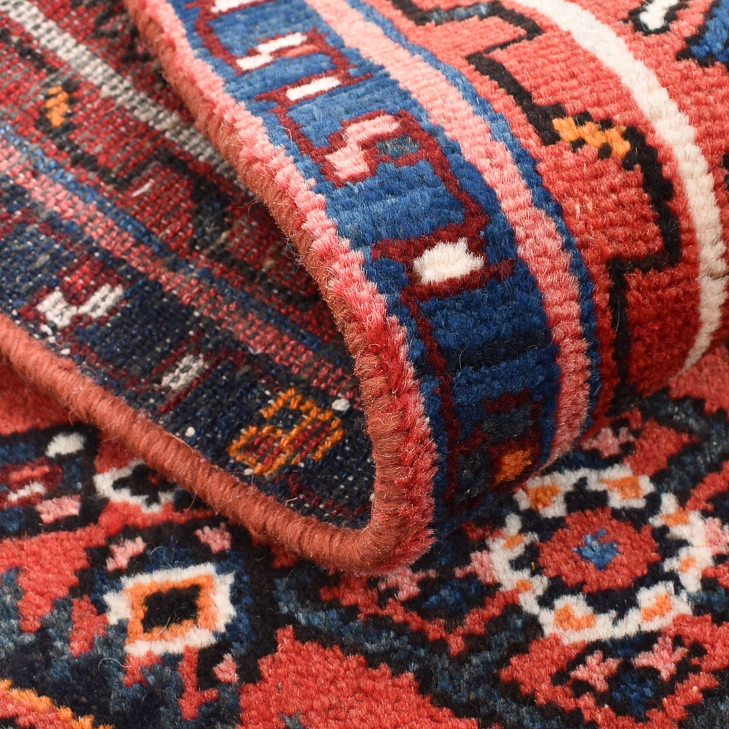 Perserteppich - Nomadic - 93 x 49 cm - dunkelrot