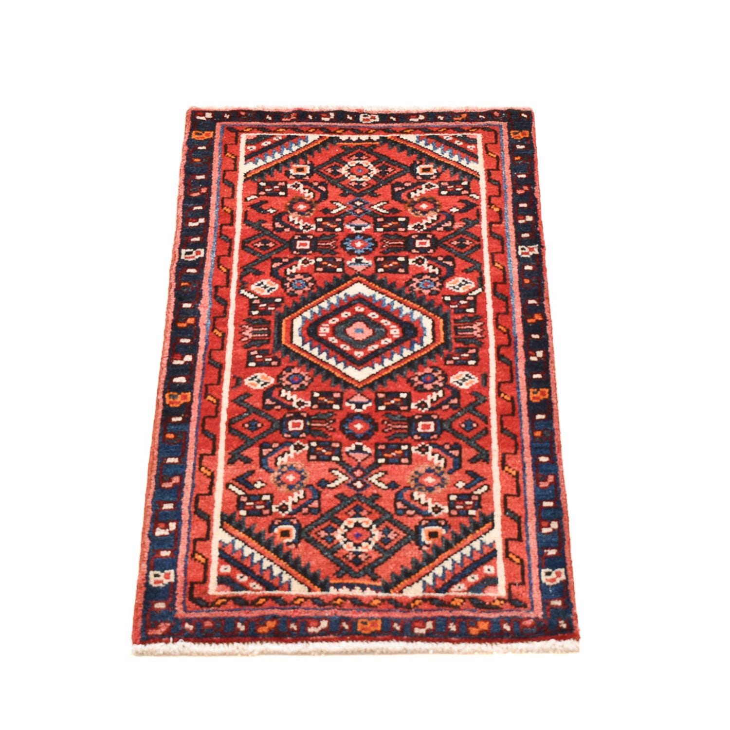 Perserteppich - Nomadic - 93 x 49 cm - dunkelrot