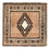 Perserteppich - Nomadic - 56 x 53 cm - hellbeige