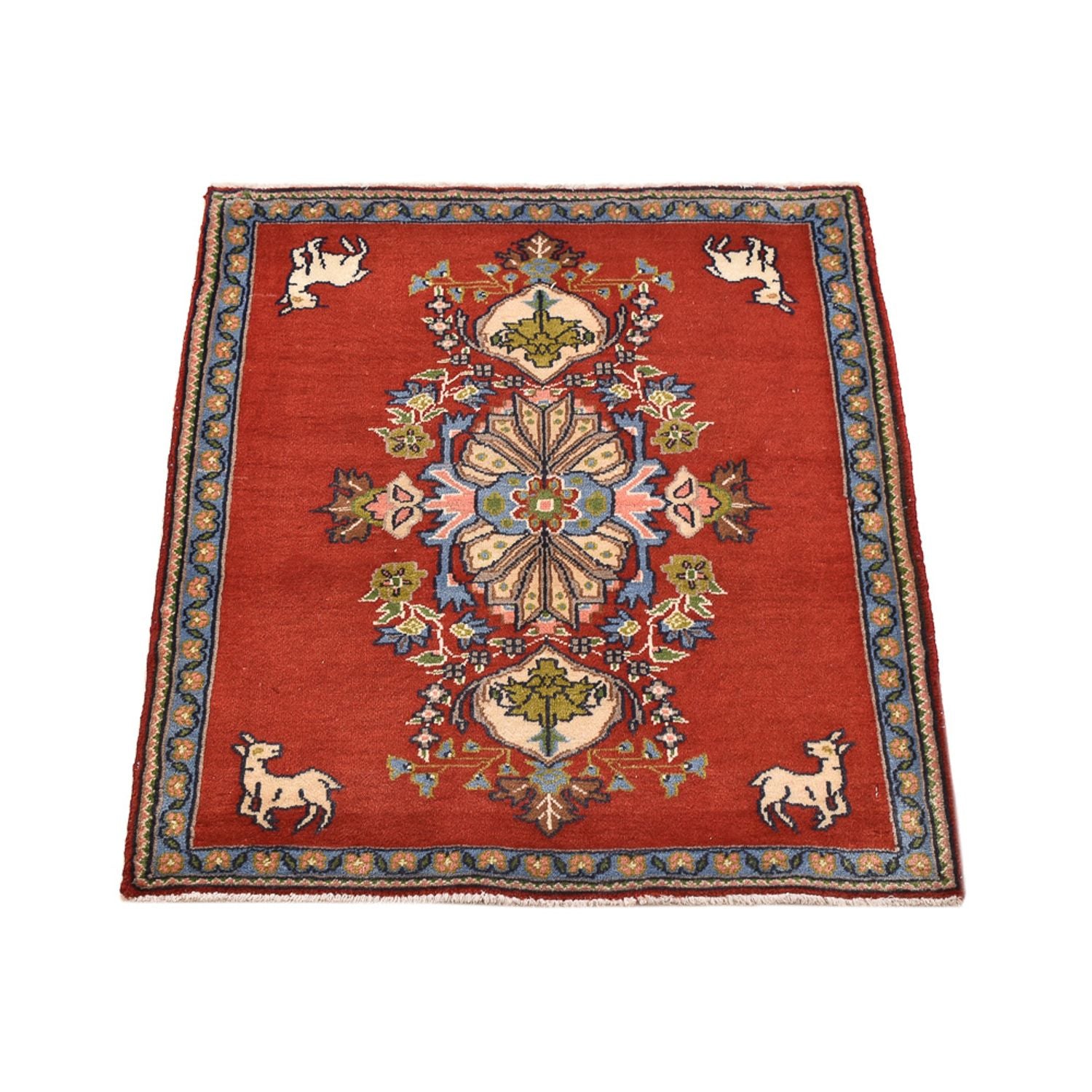 Perserteppich - Nomadic - 82 x 62 cm - rot