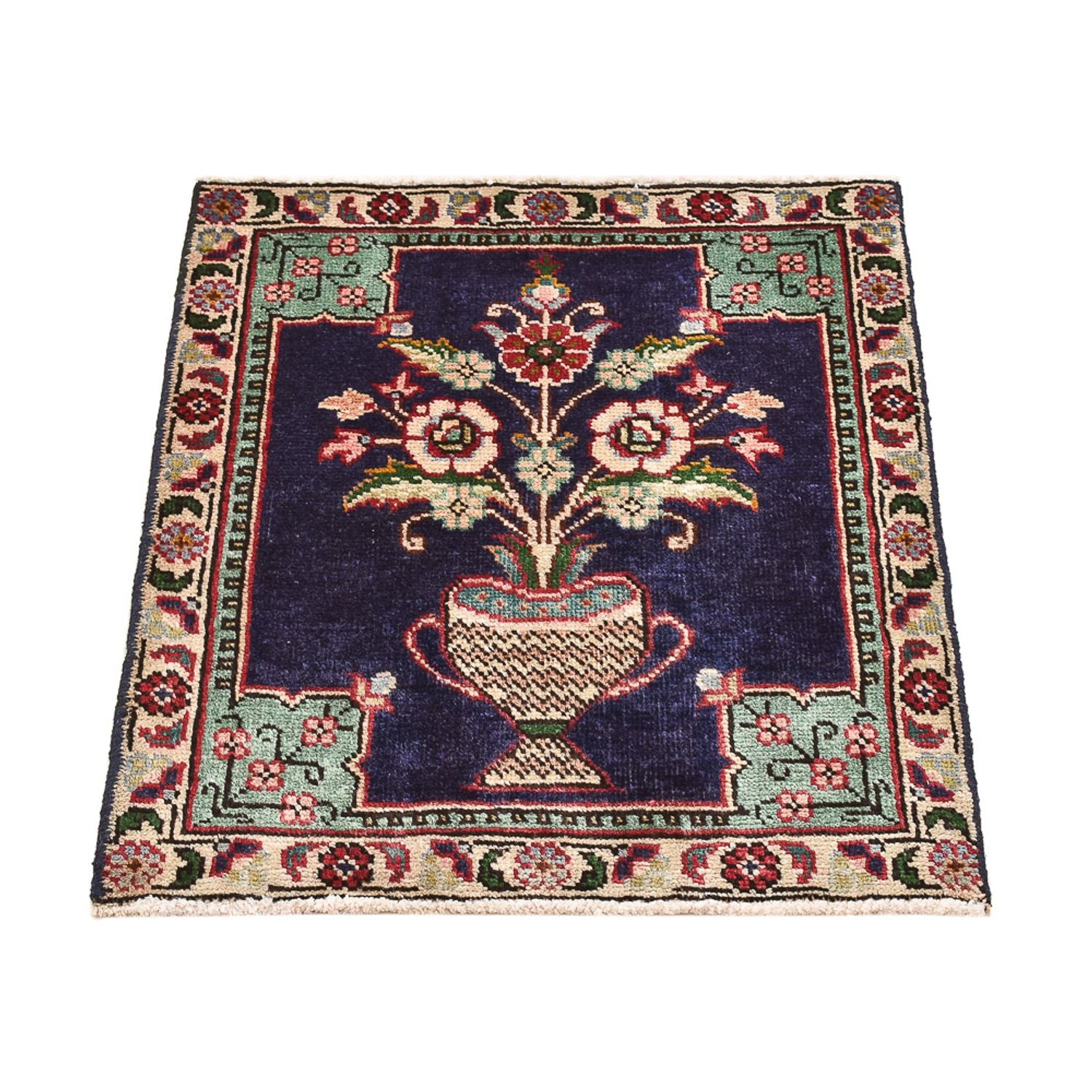 Perserteppich - Nomadic - 63 x 55 cm - mehrfarbig