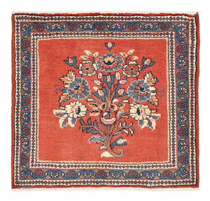 Perserteppich - Nomadic - 54 x 54 cm - rot