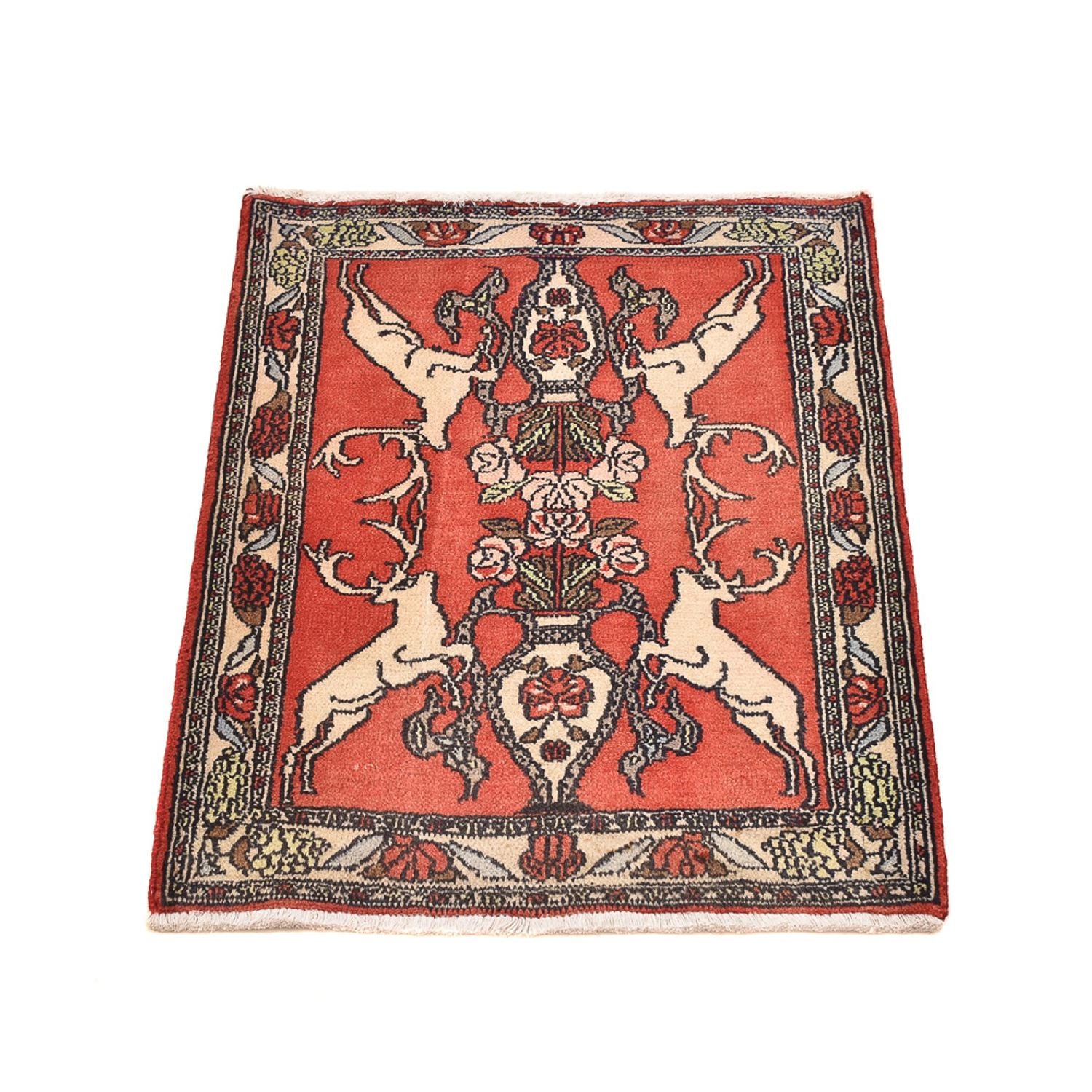 Perserteppich - Nomadic - 78 x 67 cm - rot