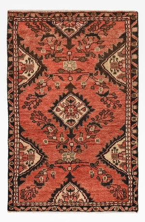 Perserteppich - Nomadic - 95 x 62 cm - rot