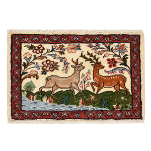 Perserteppich - Nomadic - 65 x 45 cm - mehrfarbig