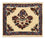 Perserteppich - Nomadic - 50 x 55 cm - mehrfarbig