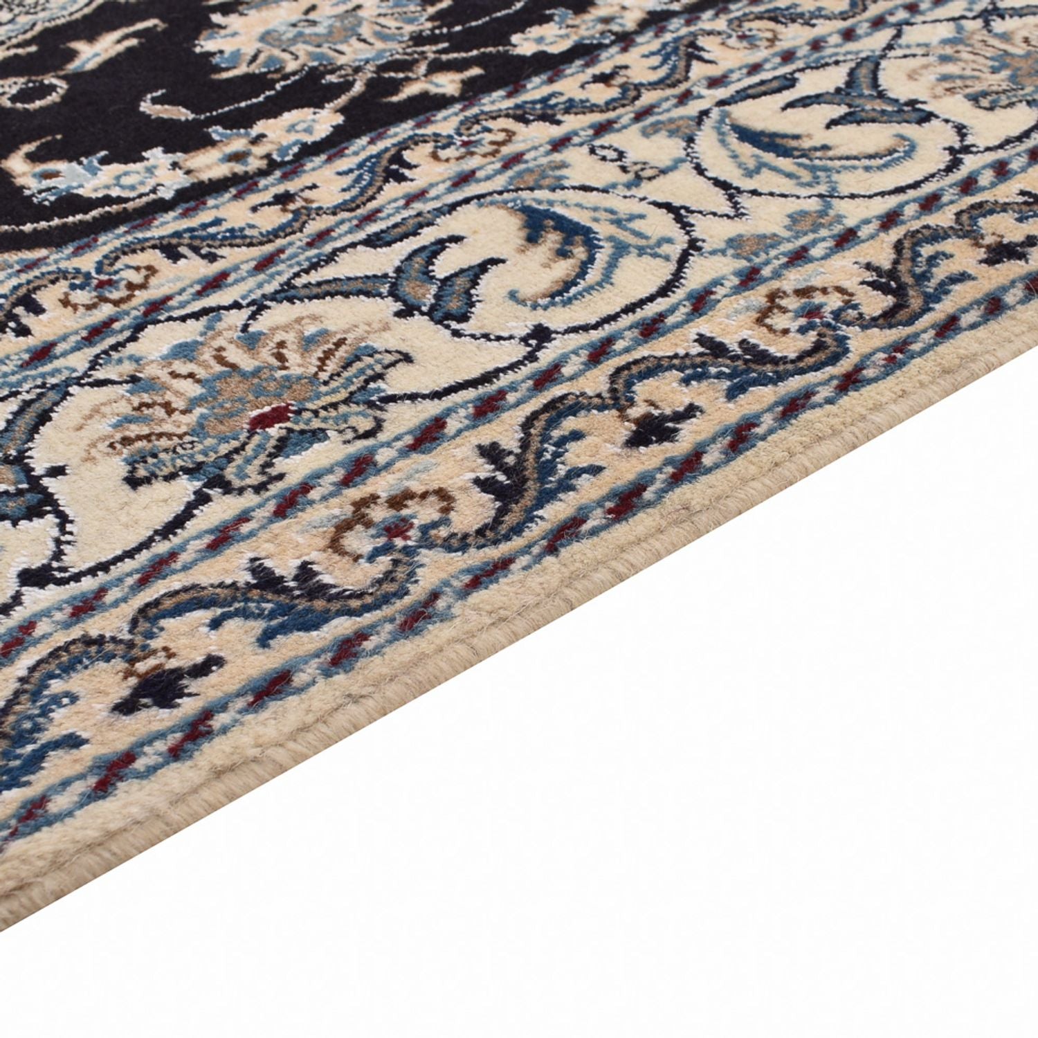 Perserteppich - Nain - 210 x 149 cm - dunkelblau