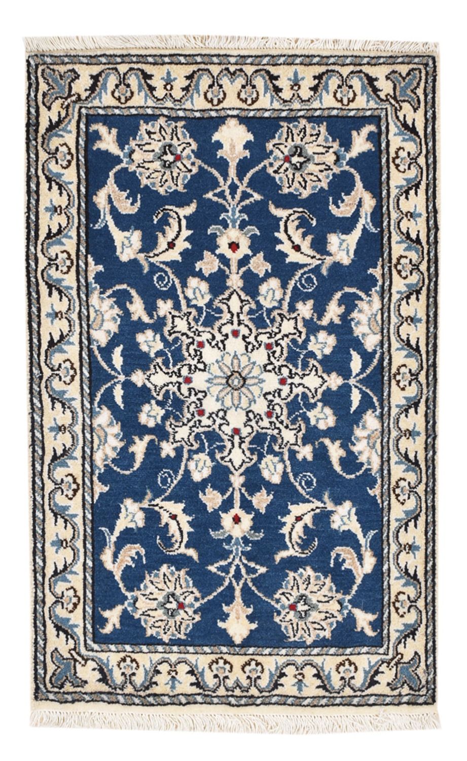 Perserteppich - Nain - 90 x 56 cm - blau