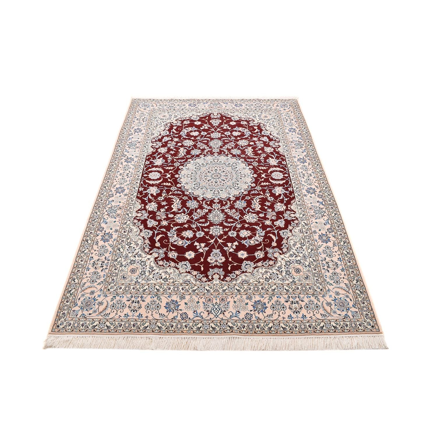 Perserteppich - Nain - Premium - 236 x 150 cm - dunkelrot