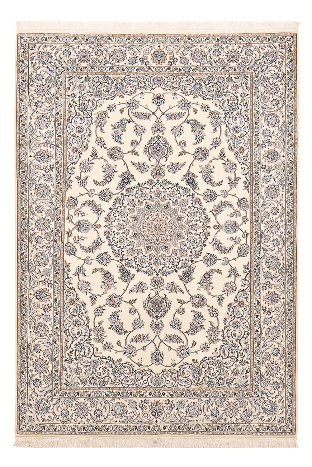 Perserteppich - Nain - Premium - 219 x 146 cm - hellgrau