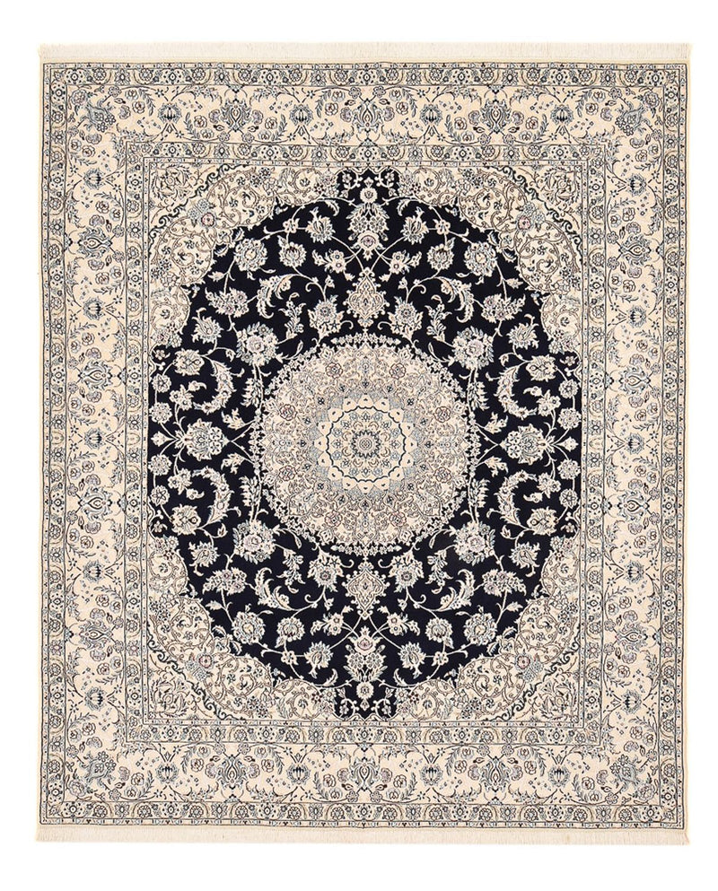 Perserteppich - Nain - Royal - 303 x 250 cm - dunkelblau
