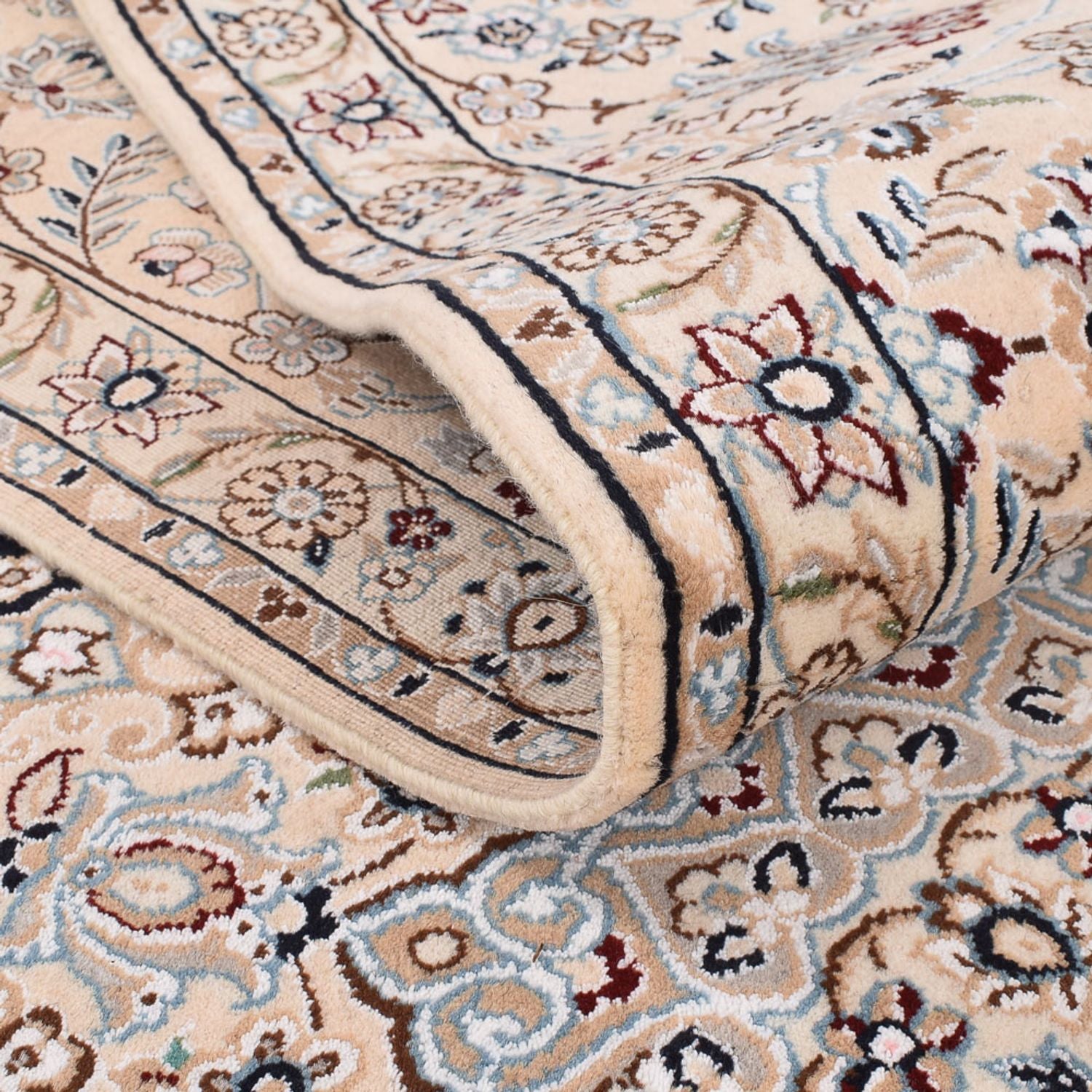 Perserteppich - Nain - Royal - 356 x 251 cm - dunkelblau