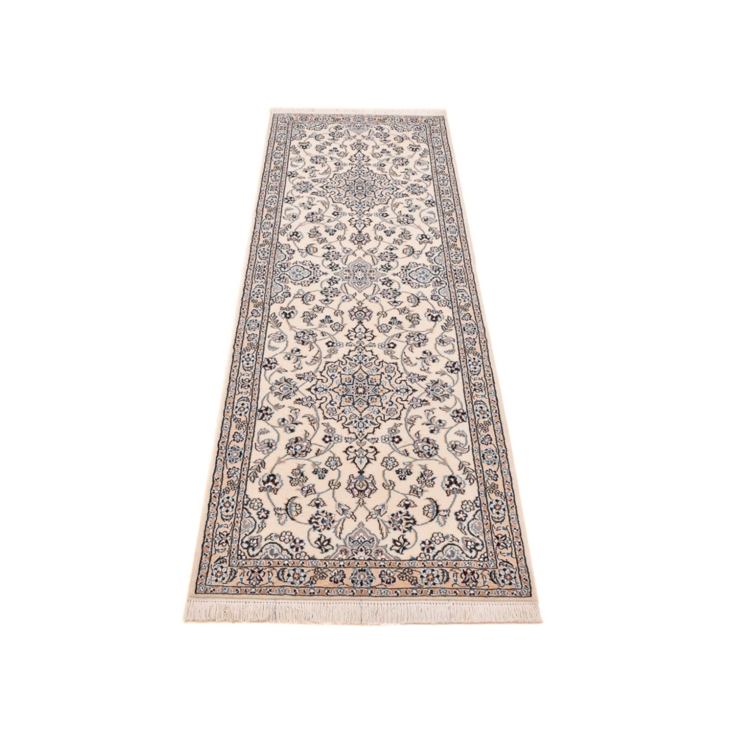 Läufer Perser - Nain - Royal - 225 x 70 cm - weiß