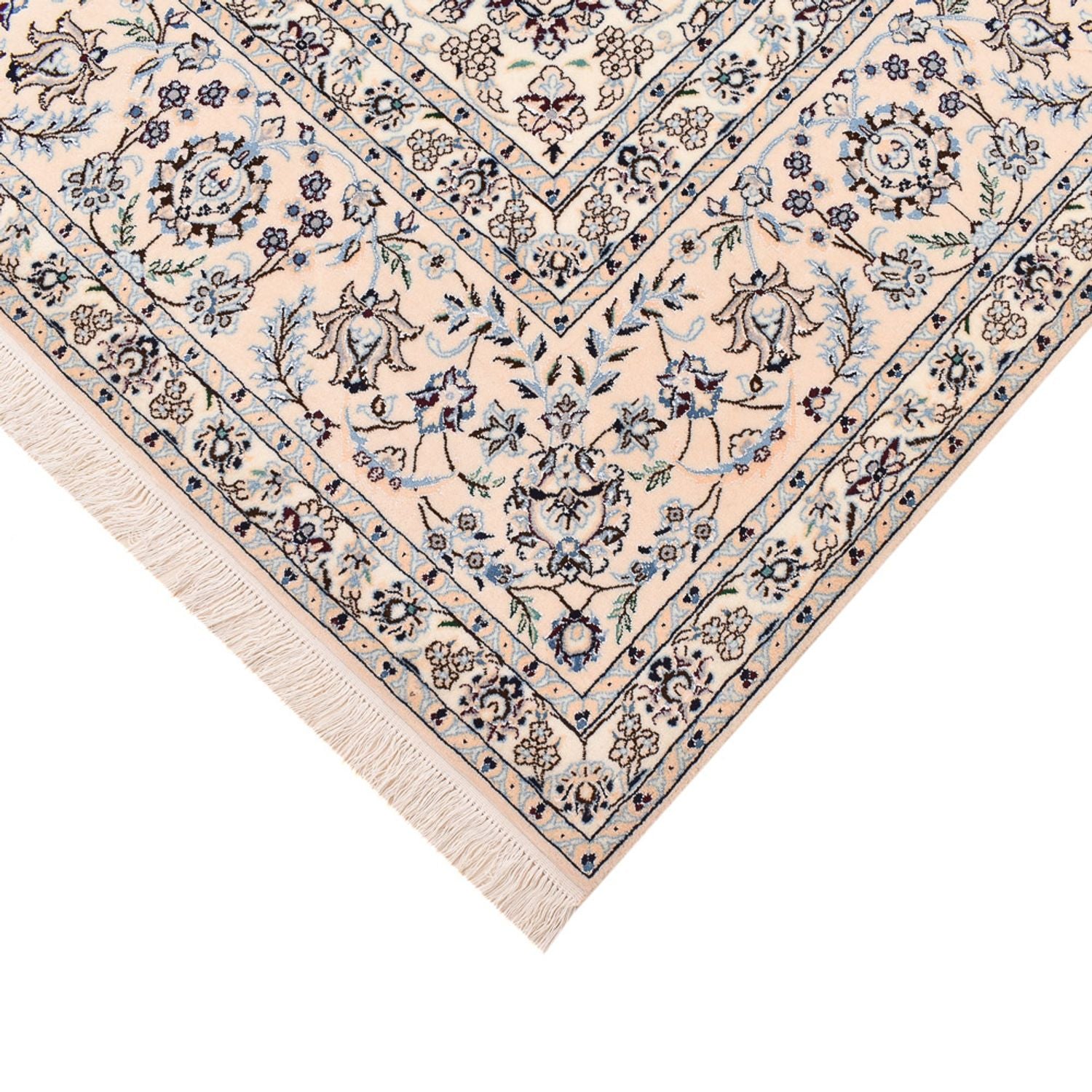 Perserteppich - Nain - Premium quadratisch  - 246 x 253 cm - blau
