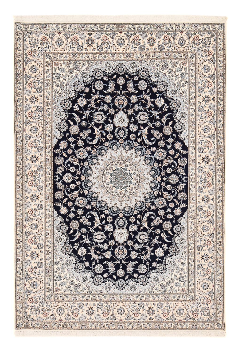 Perserteppich - Nain - Premium - 306 x 210 cm - dunkelblau