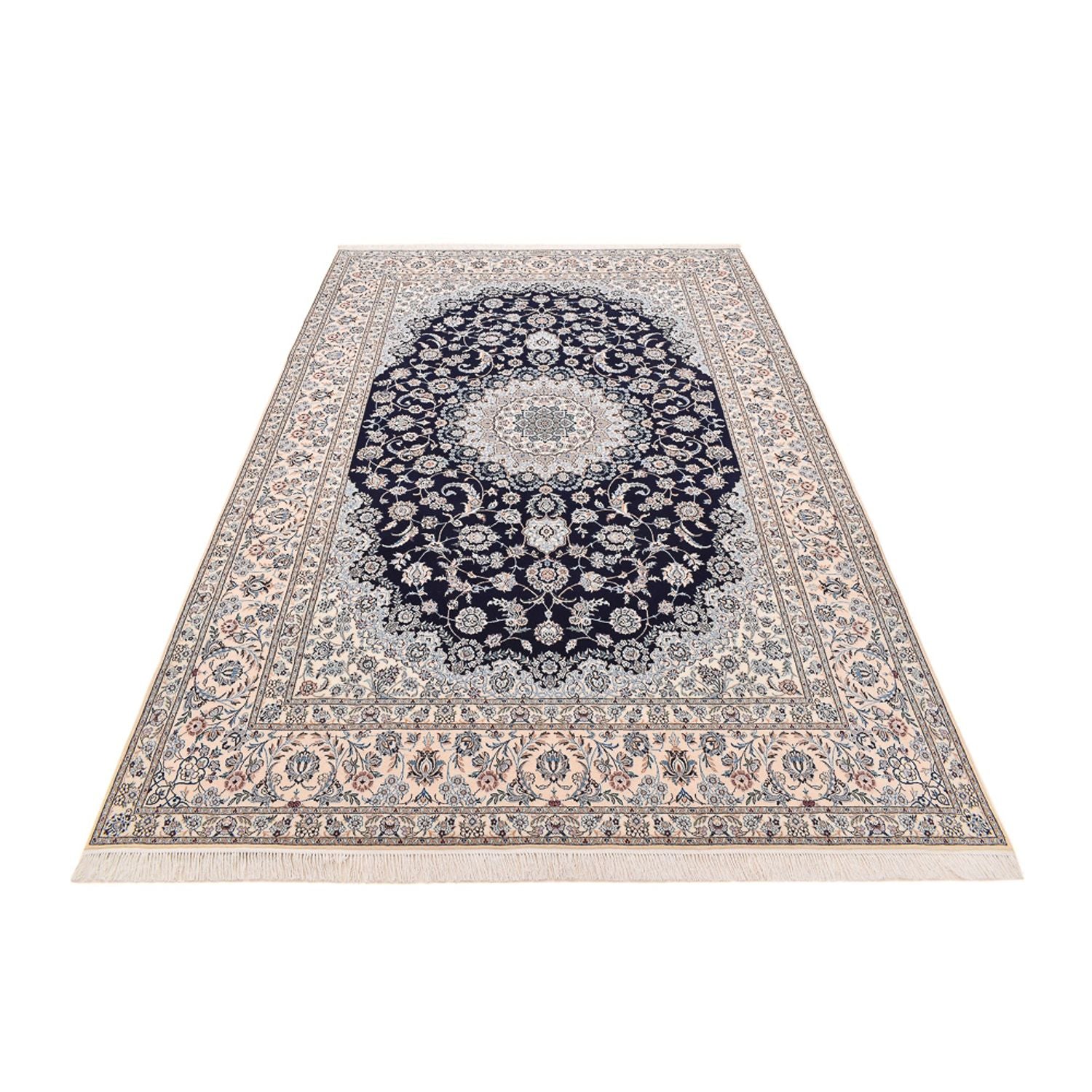 Perserteppich - Nain - Premium - 306 x 210 cm - dunkelblau