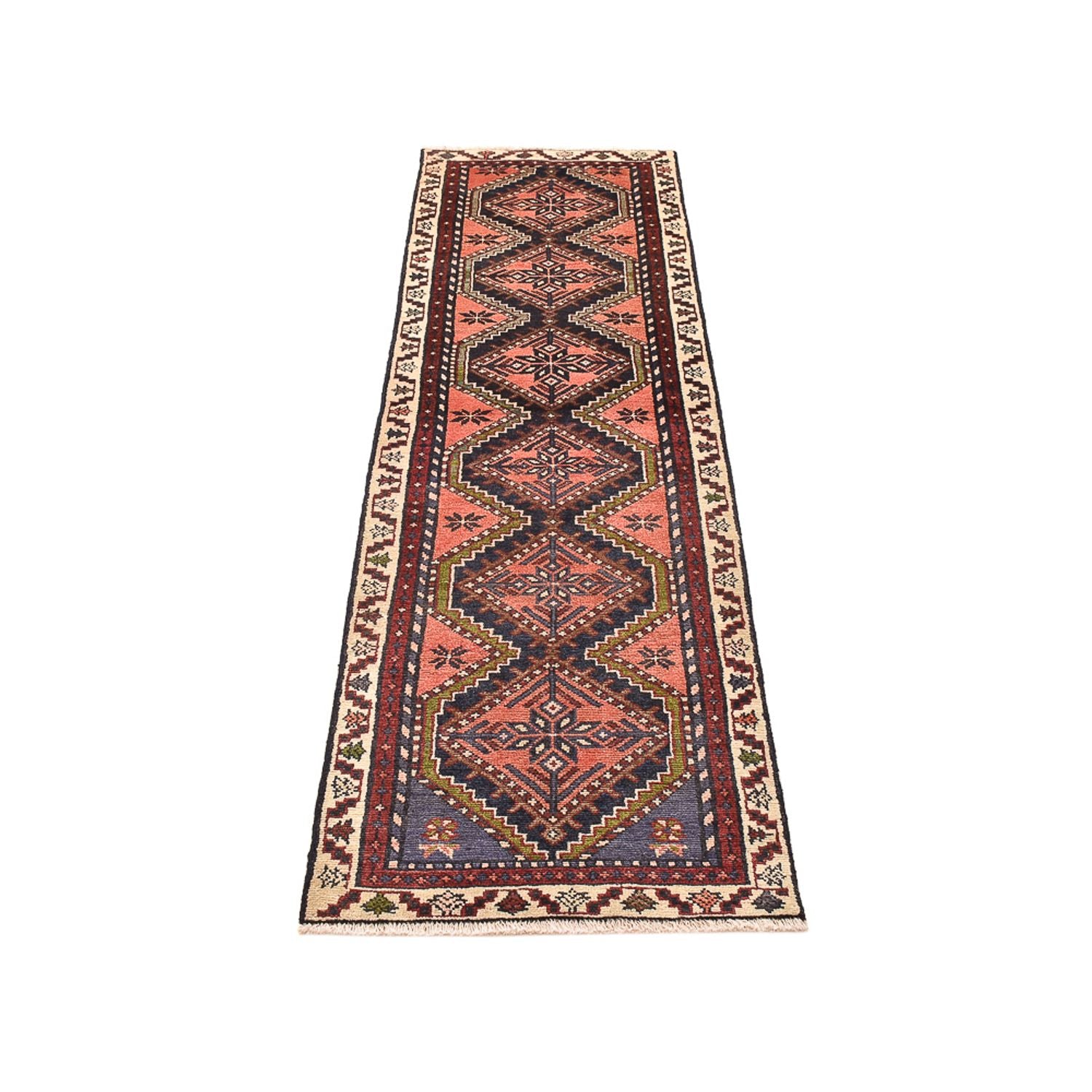 Läufer Perser - Nomadic - 250 x 67 cm - hellrot