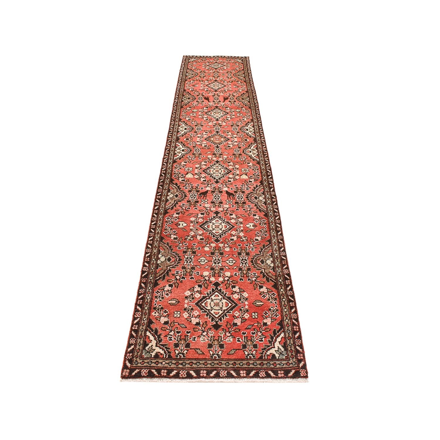 Läufer Perser - Nomadic - 395 x 73 cm - hellrot