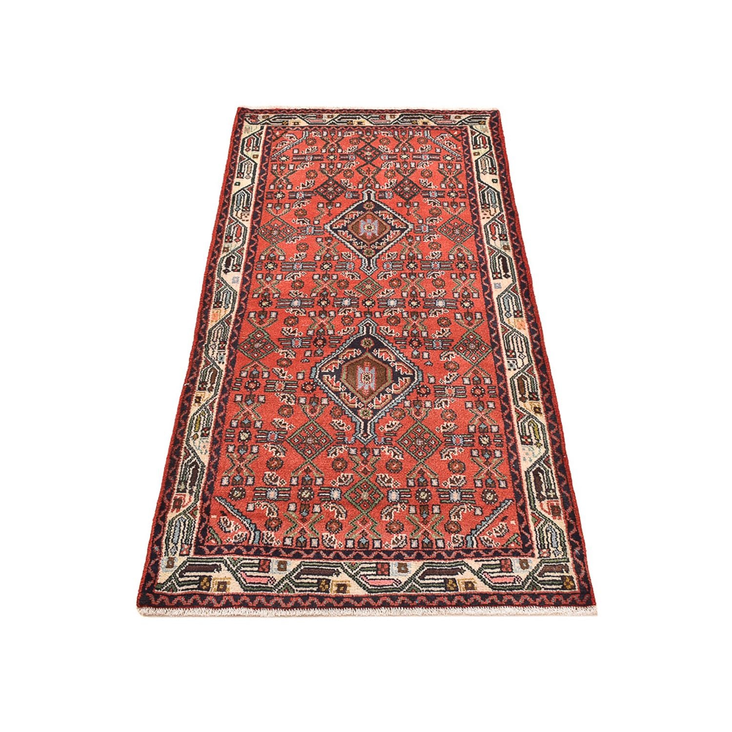 Perserteppich - Nomadic - 172 x 81 cm - hellrot