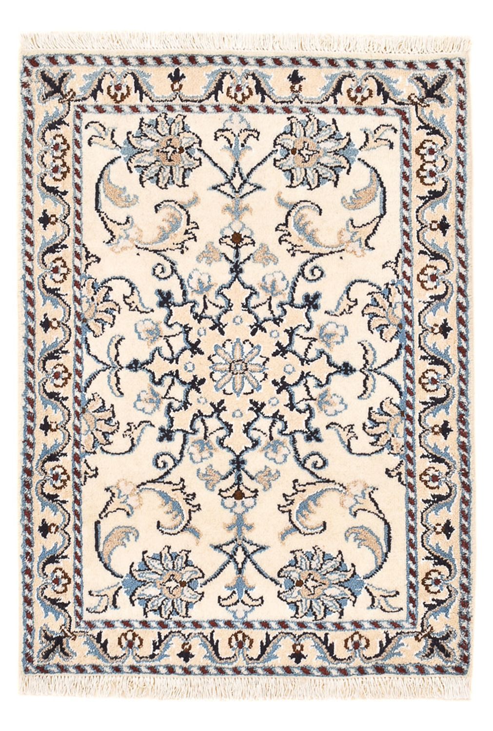 Perserteppich - Nain - 85 x 58 cm - creme
