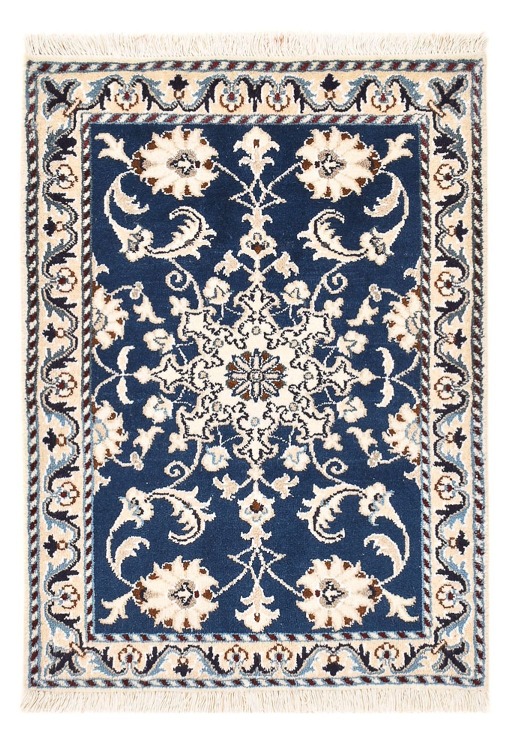 Perserteppich - Nain - 85 x 60 cm - blau