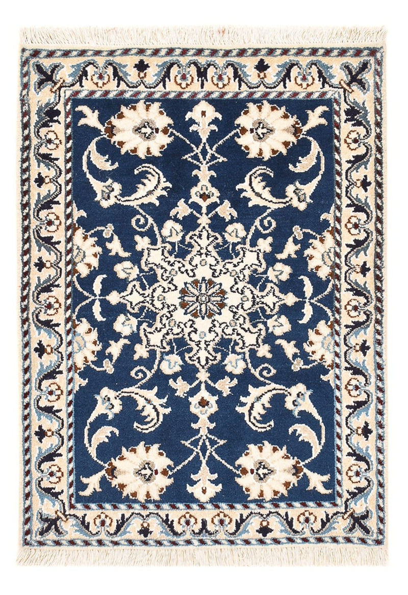 Perserteppich - Nain - 85 x 60 cm - blau