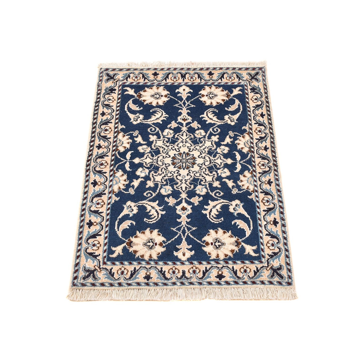 Perserteppich - Nain - 85 x 60 cm - blau