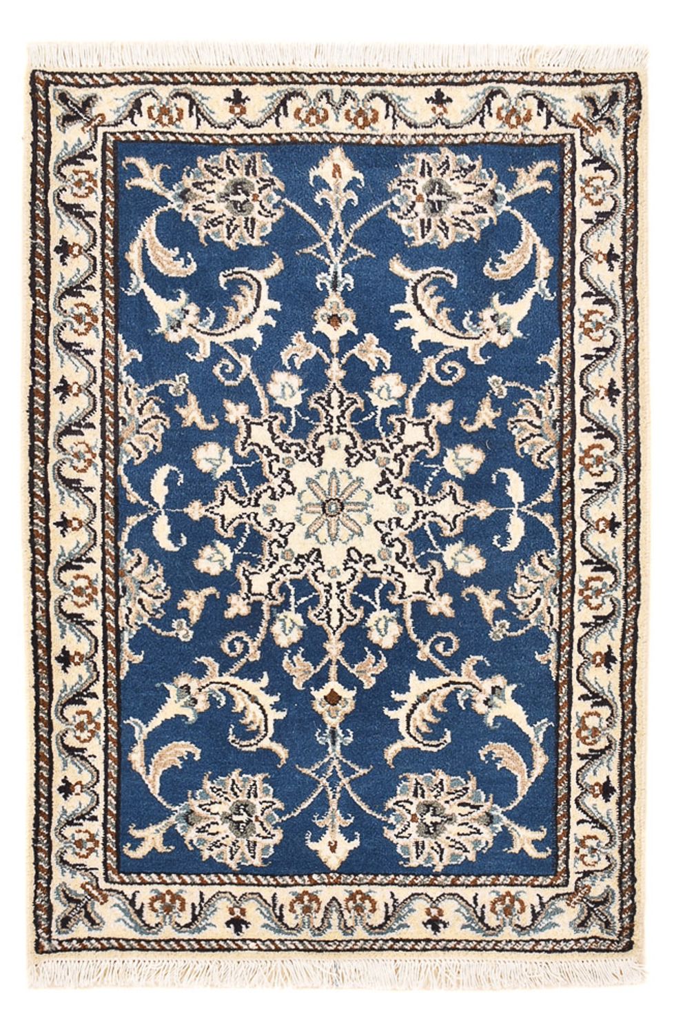 Perserteppich - Nain - 90 x 58 cm - blau