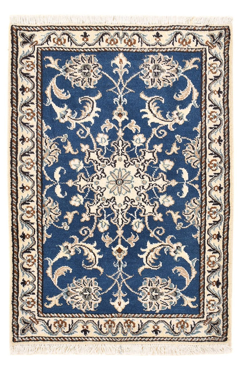 Perserteppich - Nain - 90 x 58 cm - blau