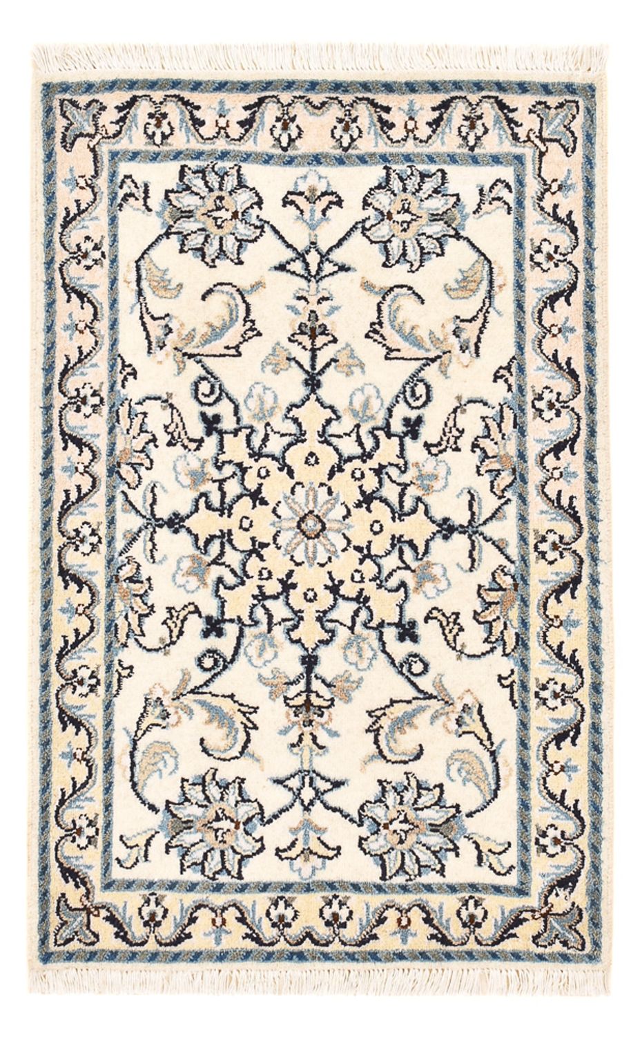 Perserteppich - Nain - 92 x 56 cm - creme
