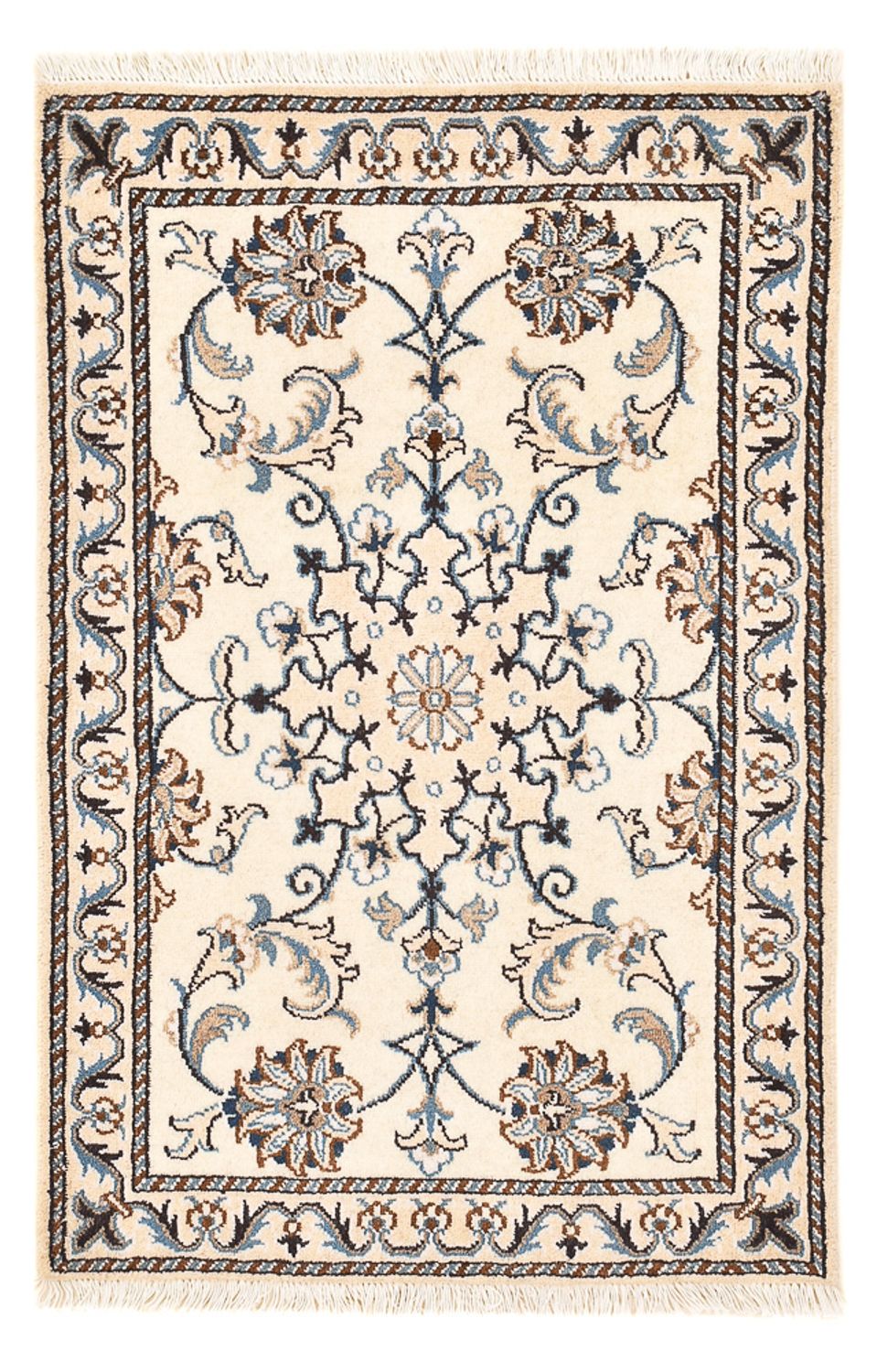 Perserteppich - Nain - 96 x 60 cm - creme