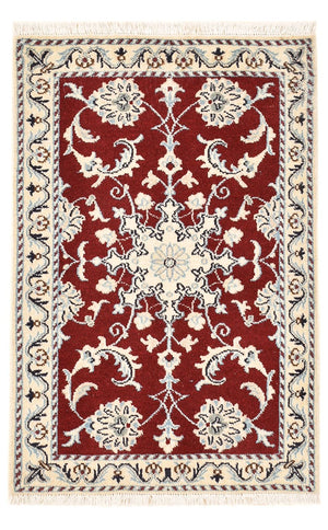 Perserteppich - Nain - 92 x 59 cm - rot