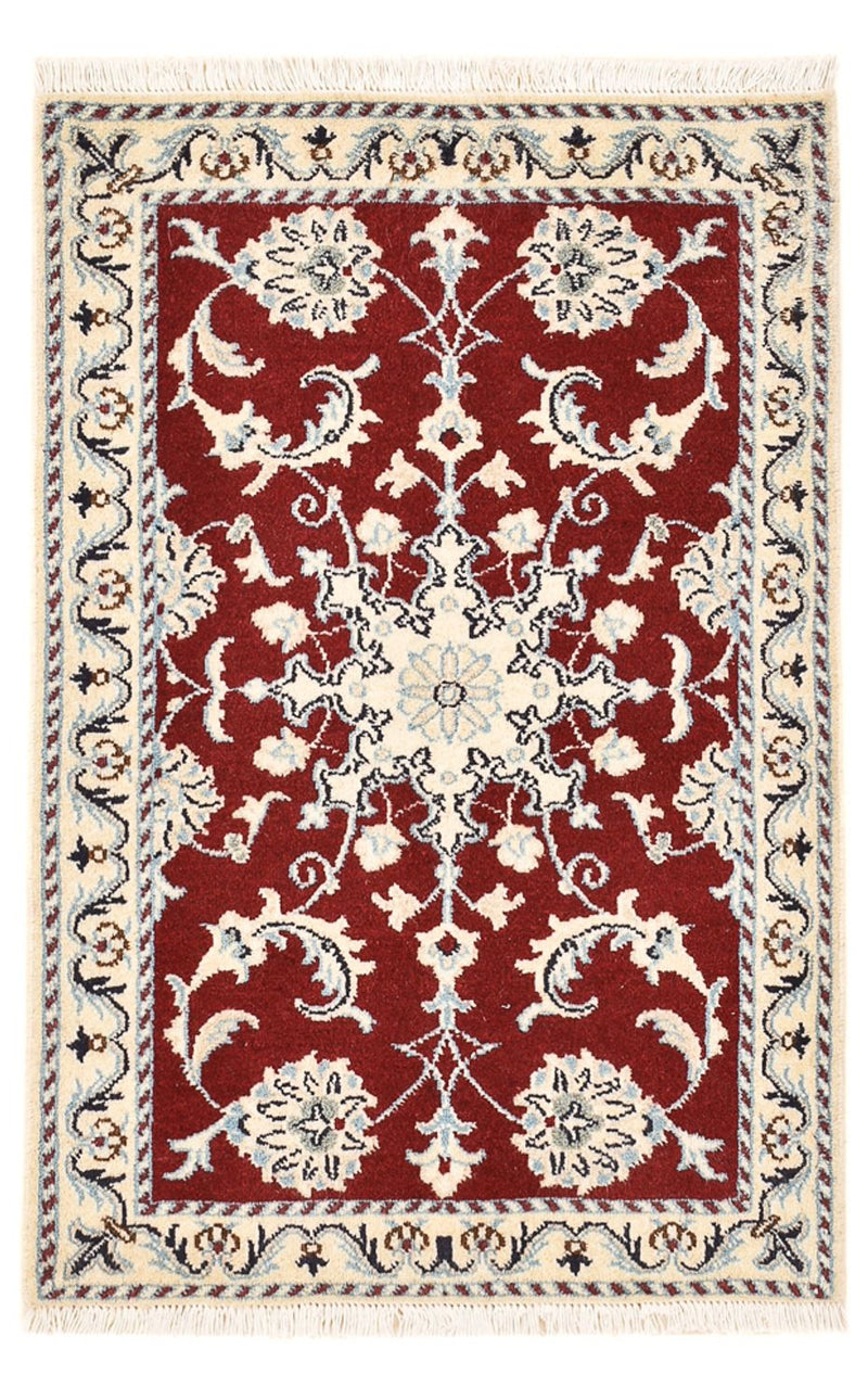 Perserteppich - Nain - 92 x 59 cm - rot