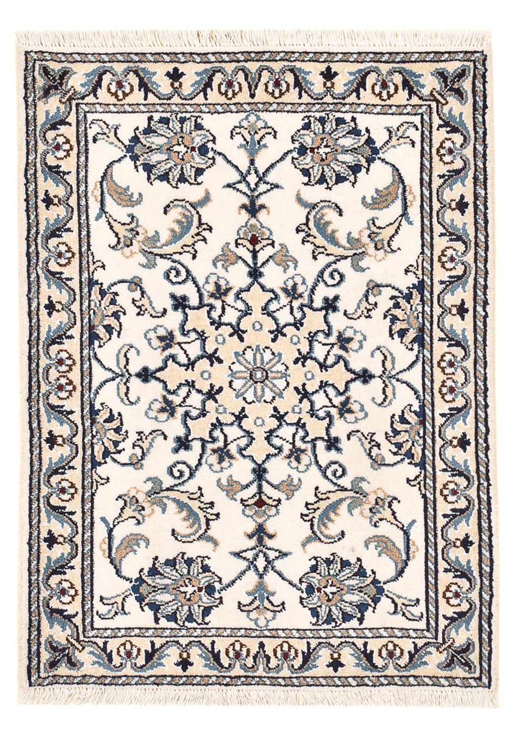 Perserteppich - Nain - 86 x 60 cm - creme