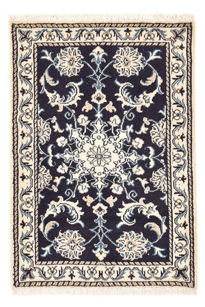 Perserteppich - Nain - 89 x 60 cm - dunkelblau