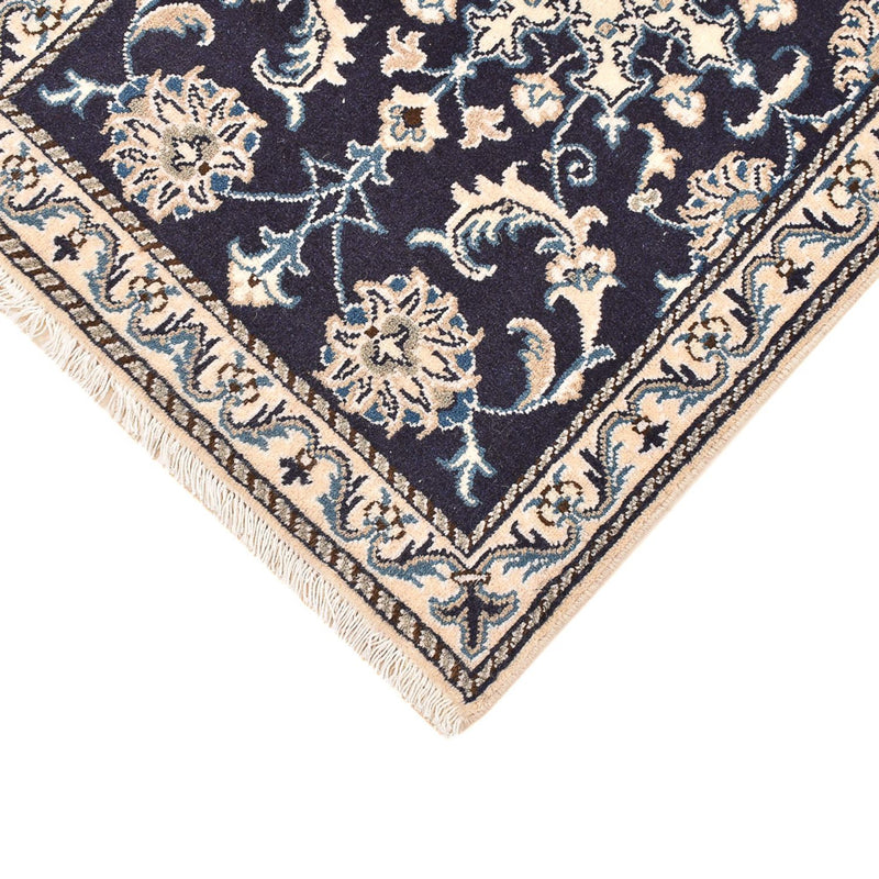 Perserteppich - Nain - 90 x 60 cm - dunkelblau