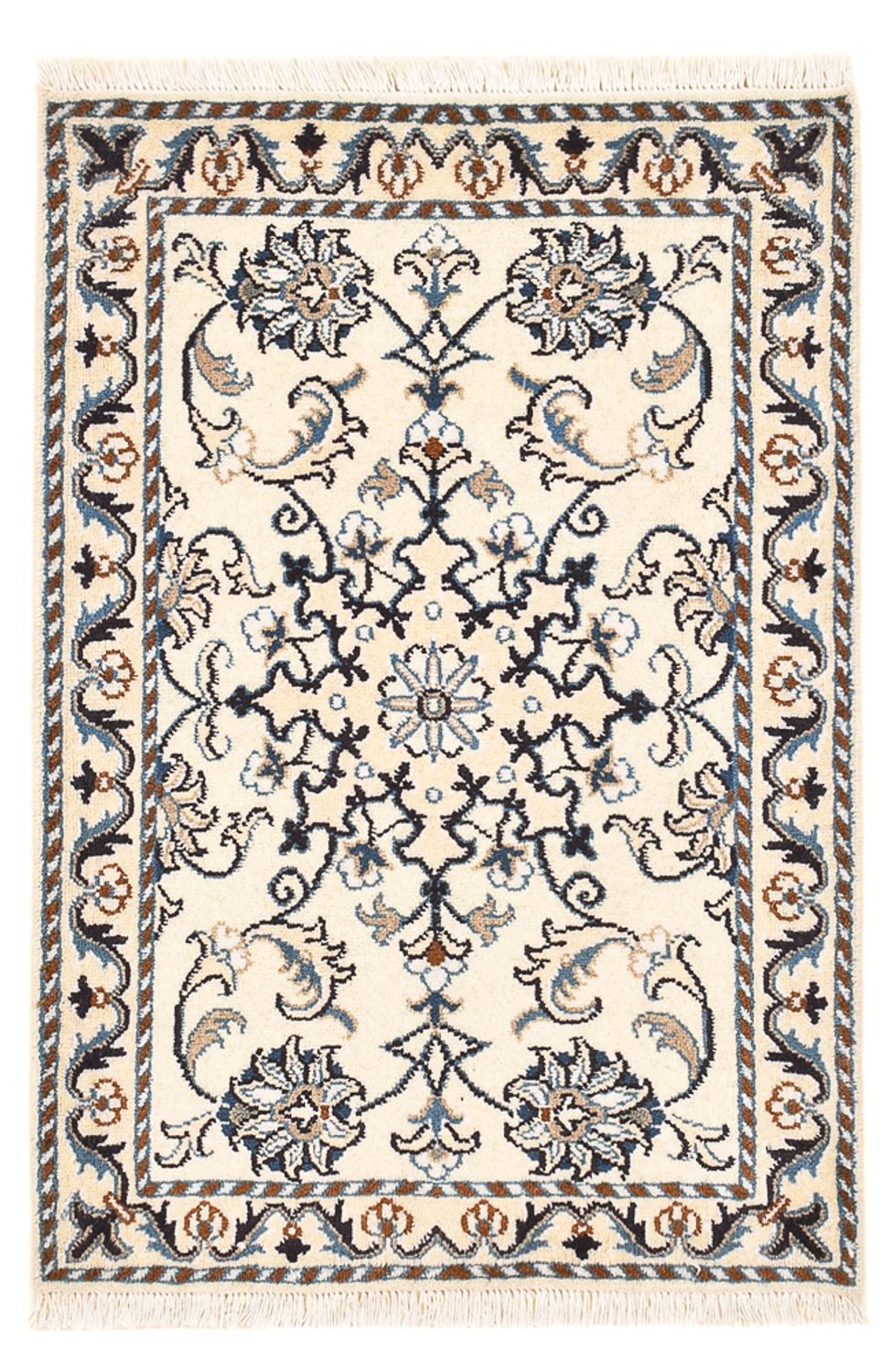 Perserteppich - Nain - 87 x 58 cm - creme